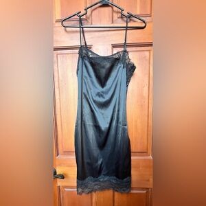 Victoria's Secret Black Lace Chemise